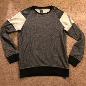 Zara Crewneck sweater color block panel